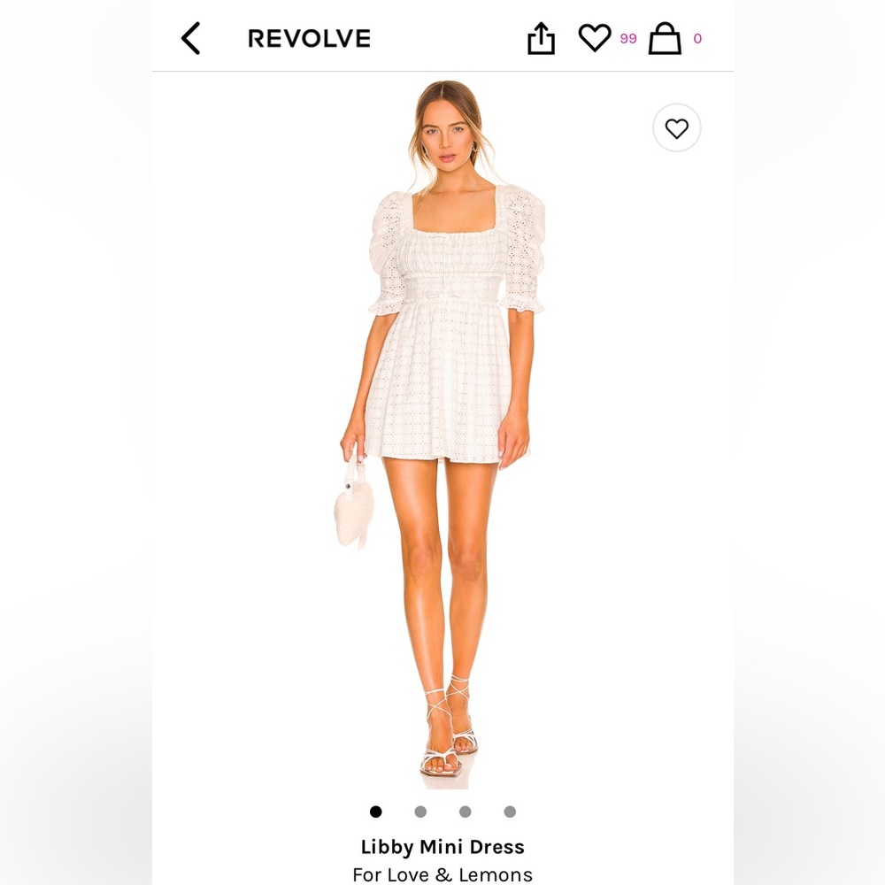For Love And Lemons Mini Floral Dress